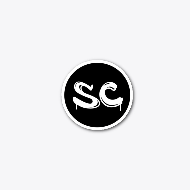 Circular Logo B&W Die Cut Sticker