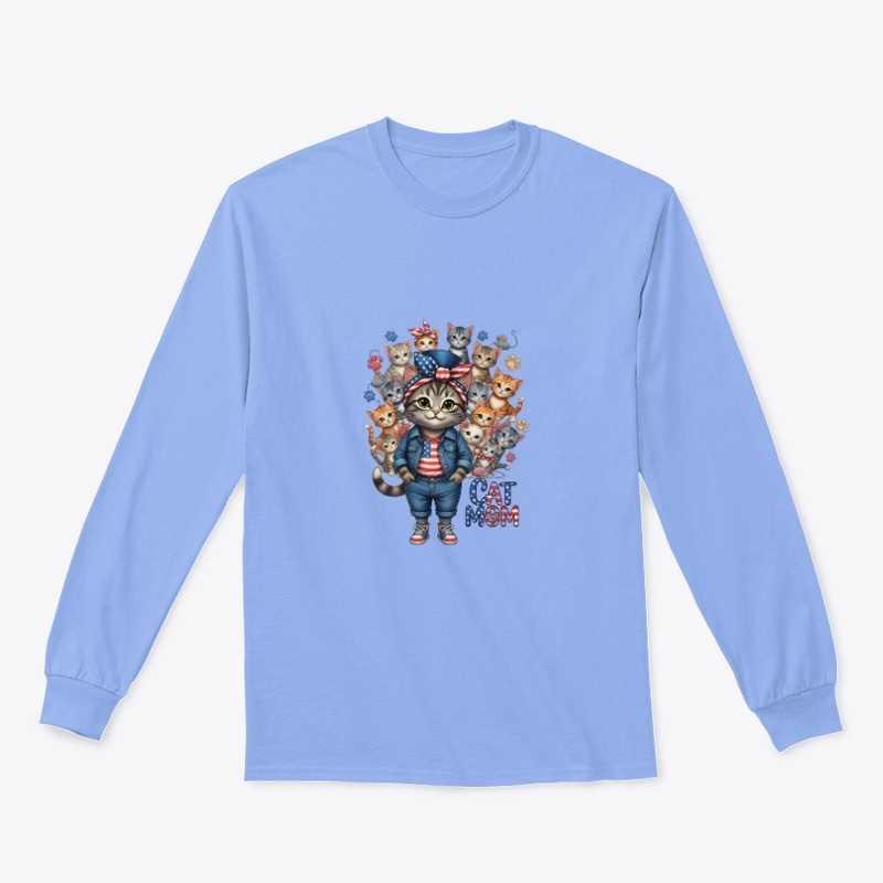 Proud Cat Mom - American Kitty Crew Tee