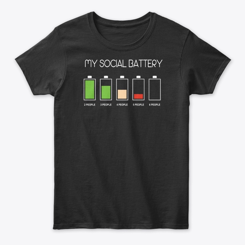 MY SOCIAL BATTERY GRAPHIC TSHIRT