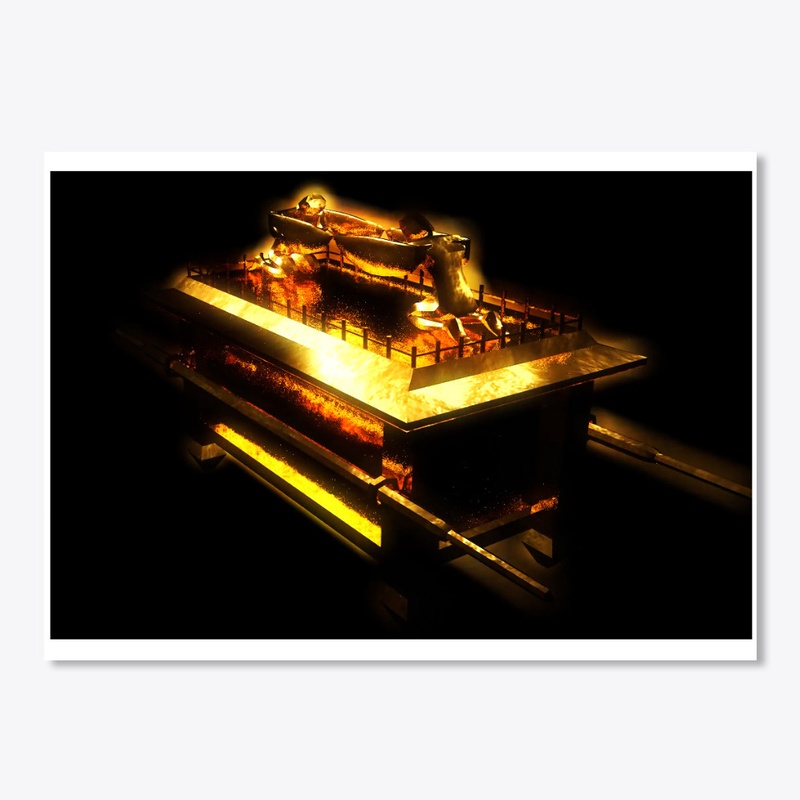 shining golden ark of the covenant