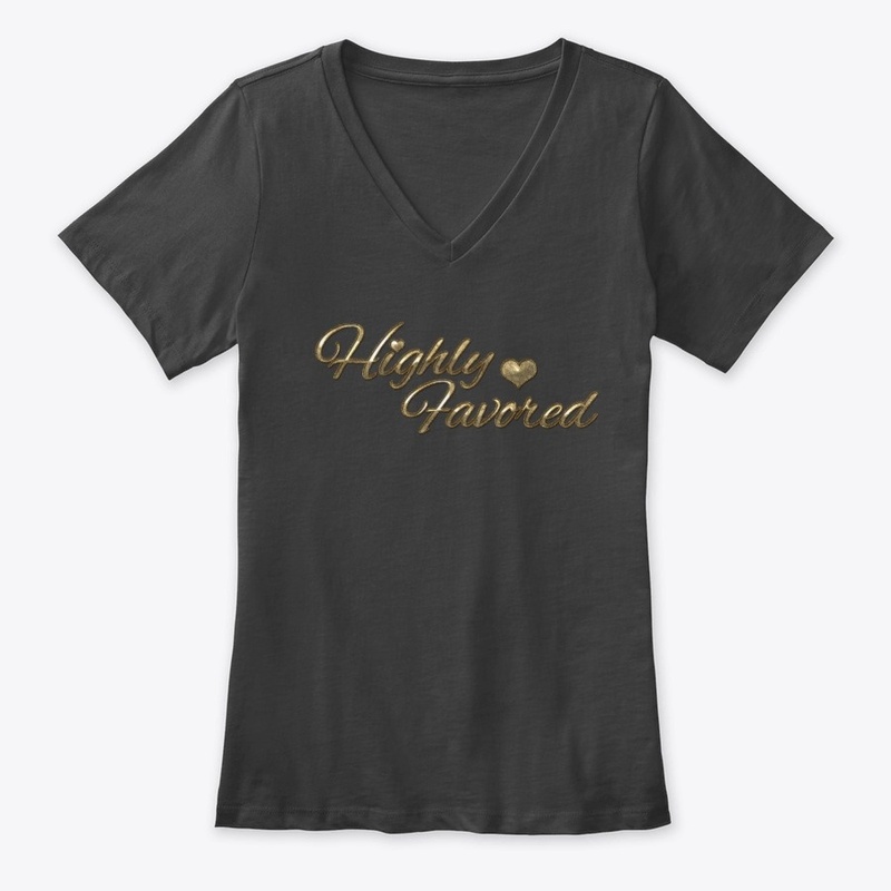 Highly favoured quote printed in golden