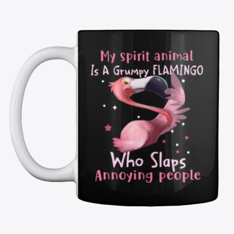 My spirit animal is a grumpy flamingo