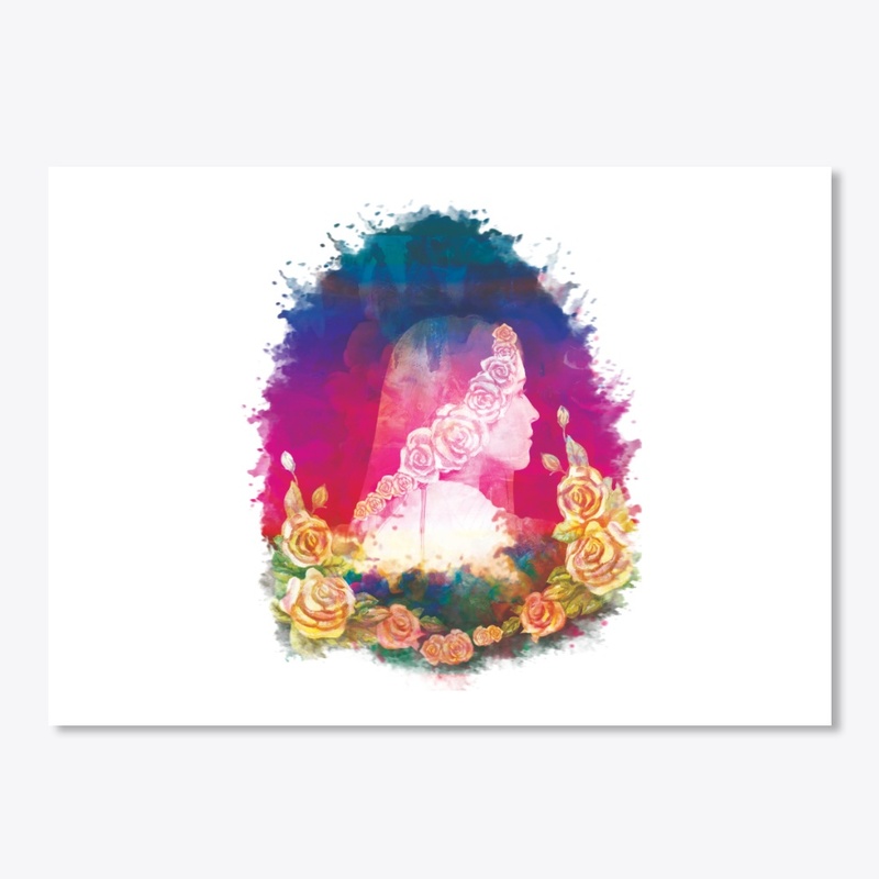 Creative Beautiful rose lady