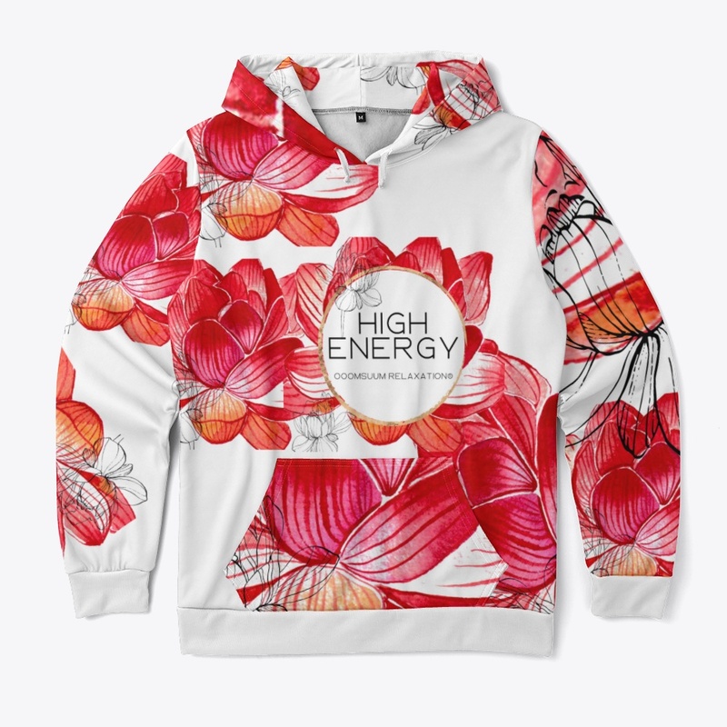 High Energy♥ Red Lotus Hoodie