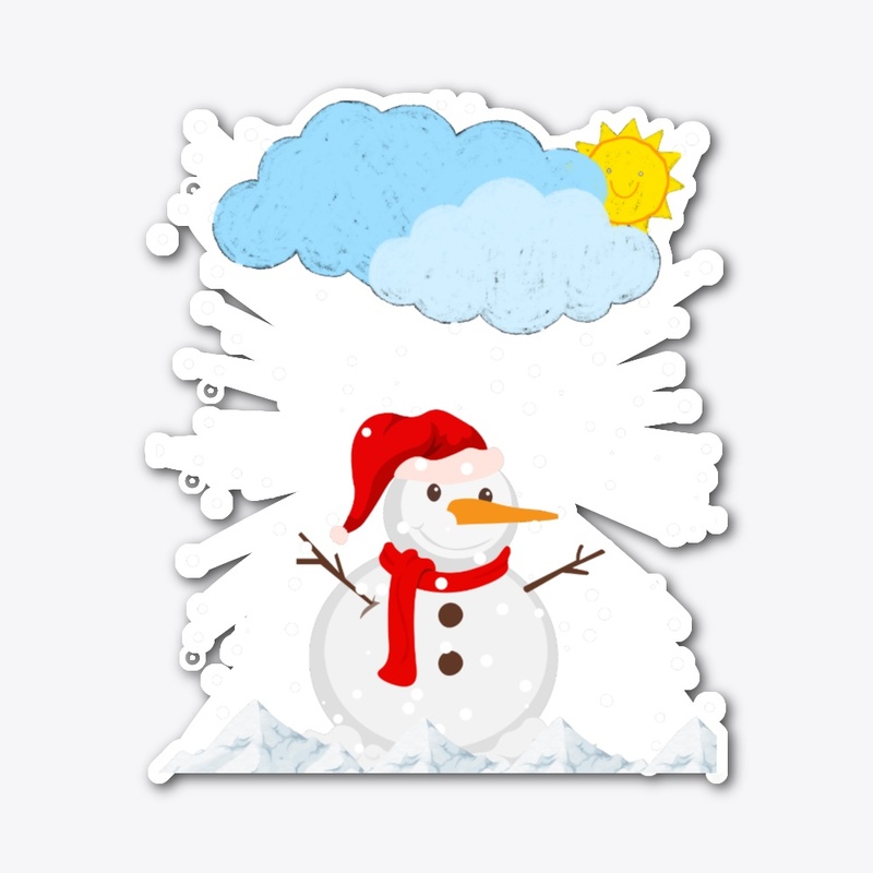 Snowman in the sunshine