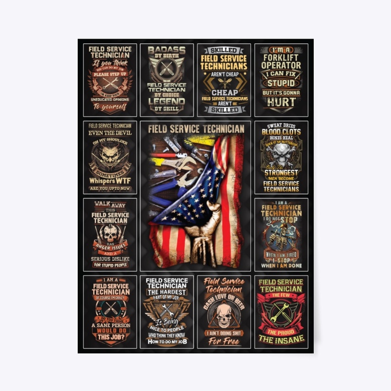 Field Service Technician Collage Product