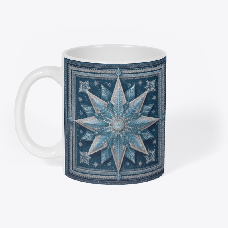 Silver Star Mandala Cosmic Geometry