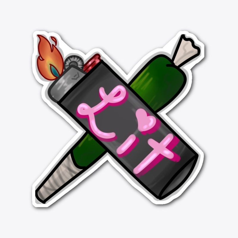 Lit sticker
