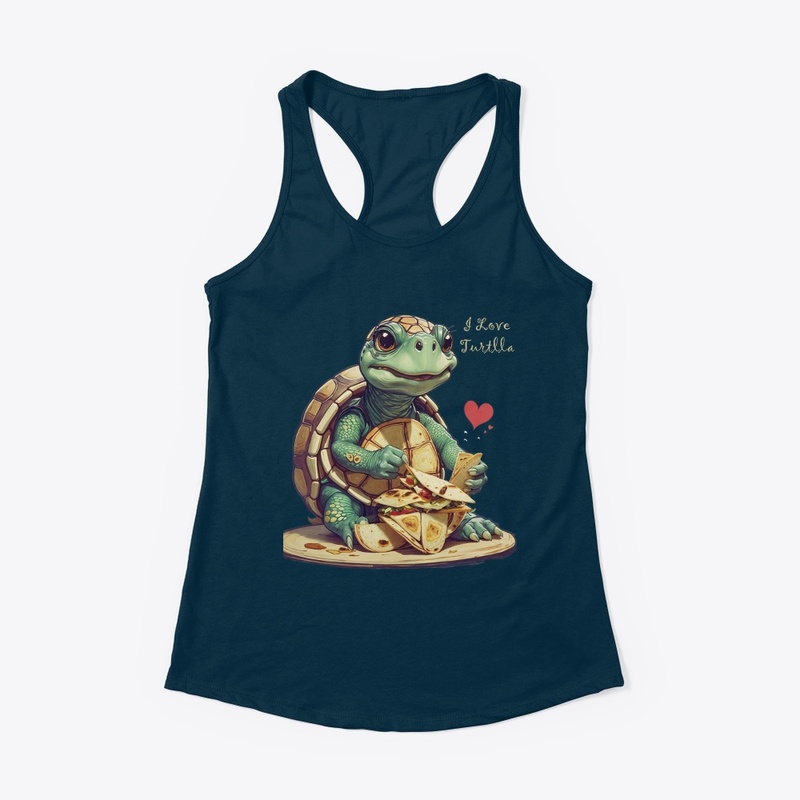 Turtle Love Tortilla Design
