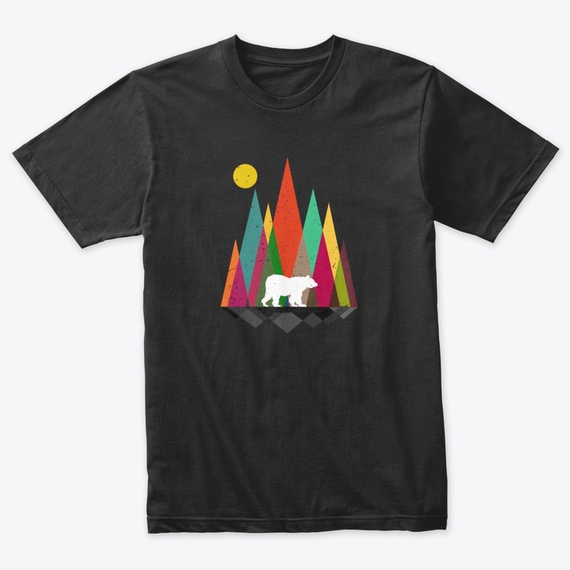 Bear Mint Retro Art Shirt