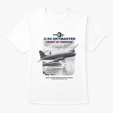 C 54 "Candy Bomber" White T-Shirt Front