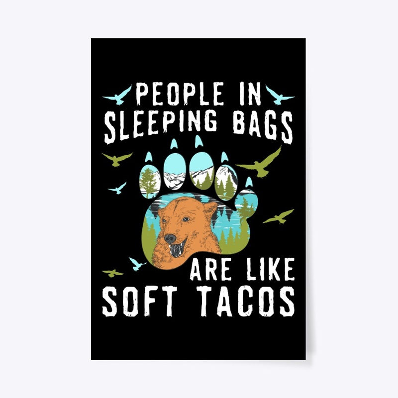 Camping Gift People In Sleeping Bags