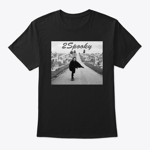 Spooky Skater Black T-Shirt Front