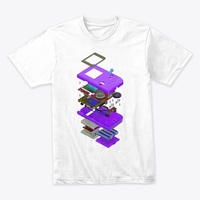 Gameboy Violet Isometric