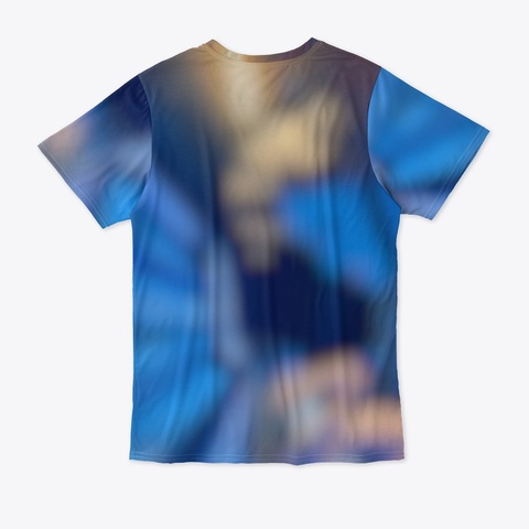 Peter Buka Tie Dye T Shirt Denim Blue T-Shirt Back