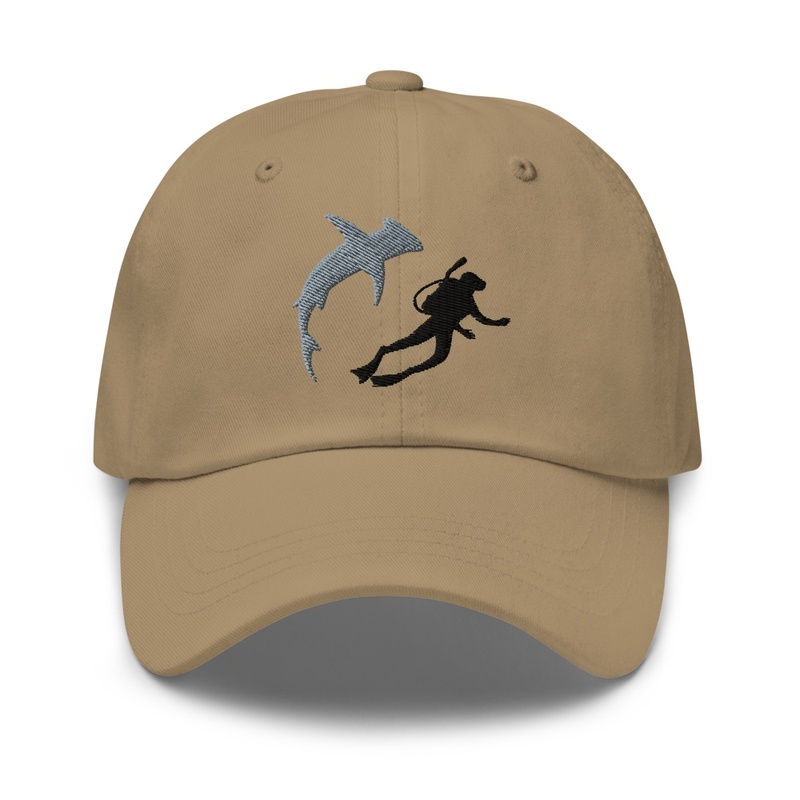 Embroidered Hammerhead and Diver Hat