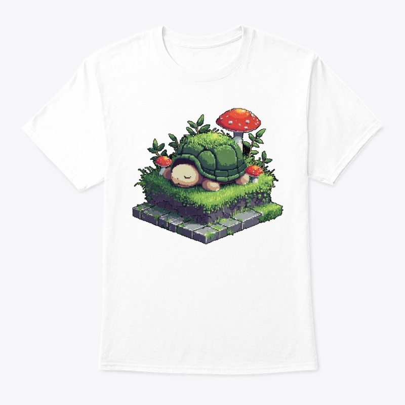 Pixel Overgrown Bike in Forest