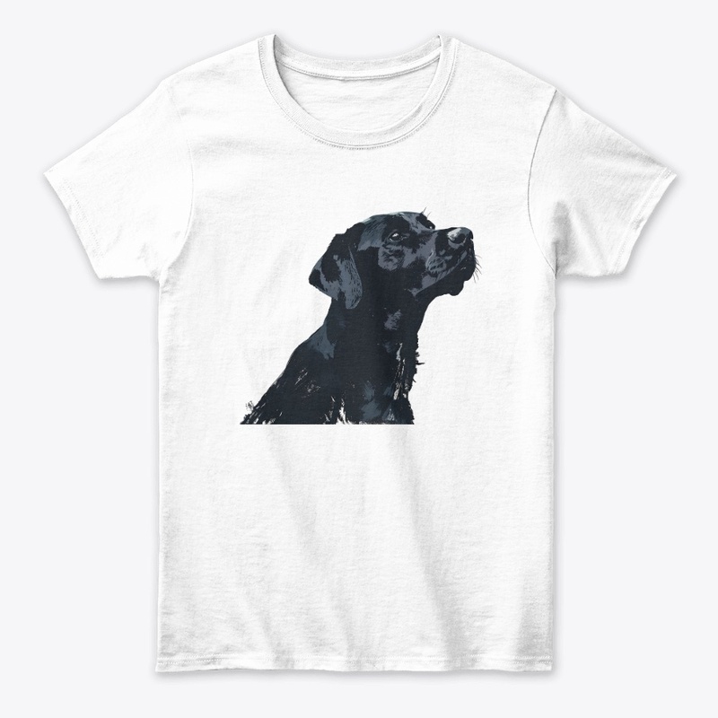 Black Dog Side Profile Illustration