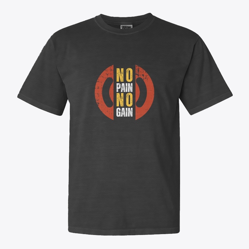 No Pain Typography T-Shirt