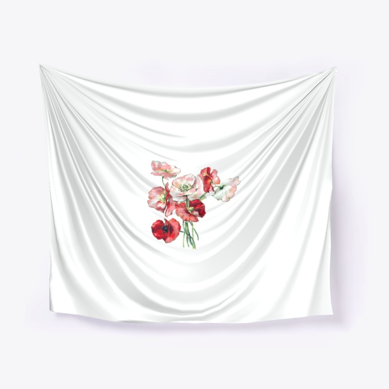 Vintage flower poppy