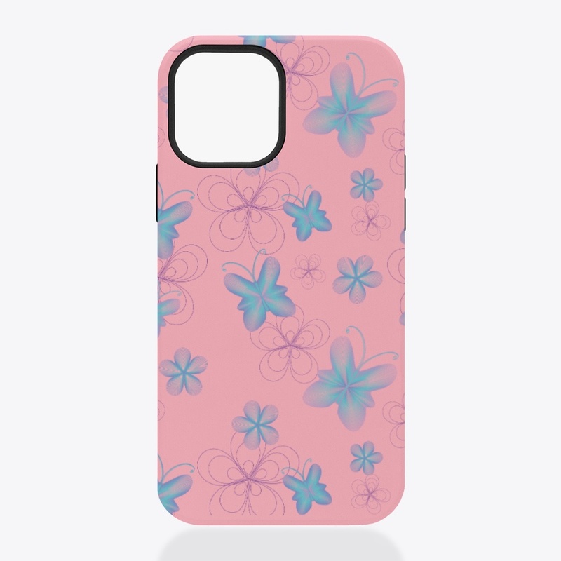 butterfly print phone case