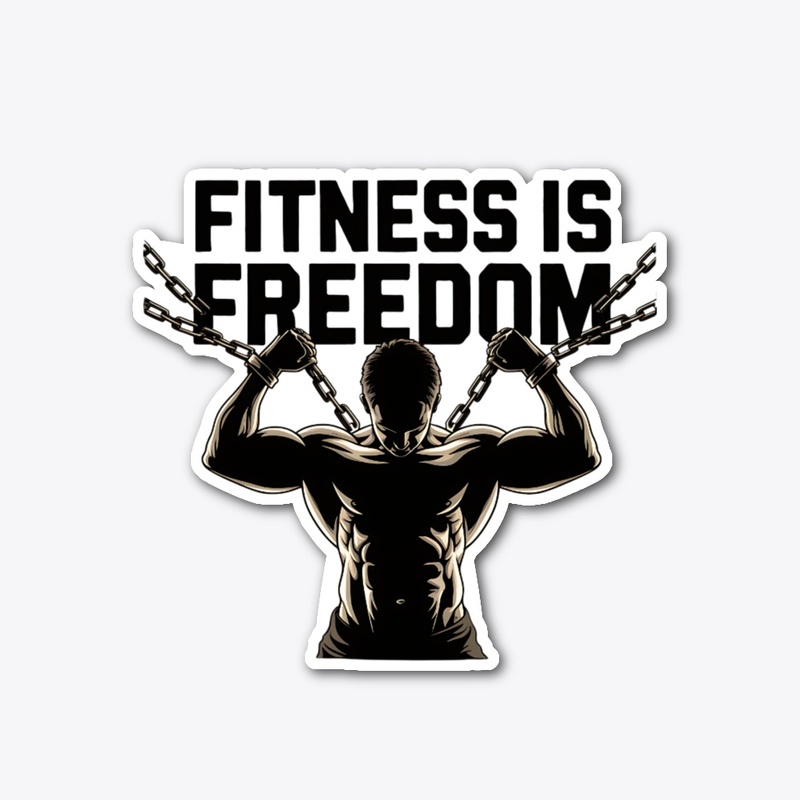 Fitness is Freedom motivation t-shirt