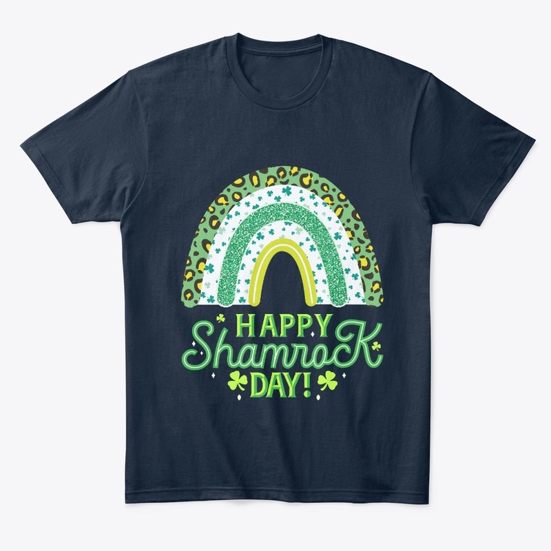 Happy Shamrock Day Rainbow T shirts