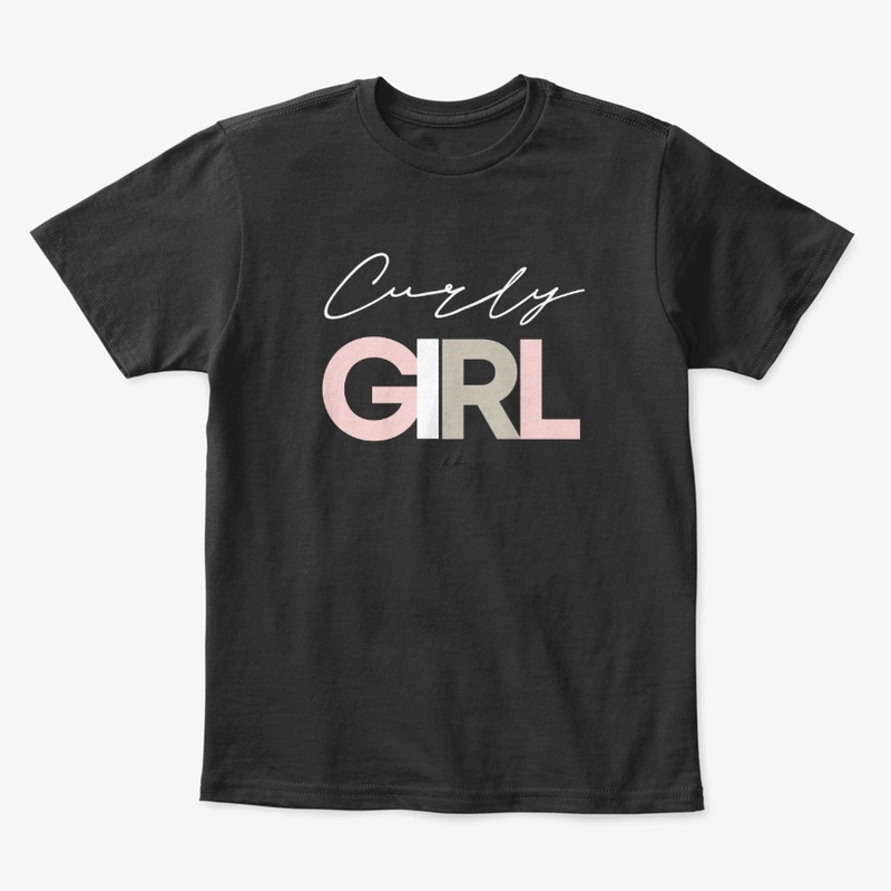 Curly Girl Tee-Black