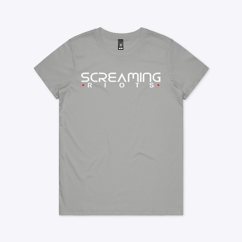 Screaming Riots White Logo