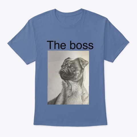 The Boss Denim Blue T-Shirt Front