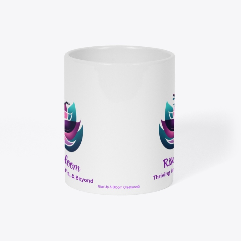 Rise Up &amp; Bloom Mug White