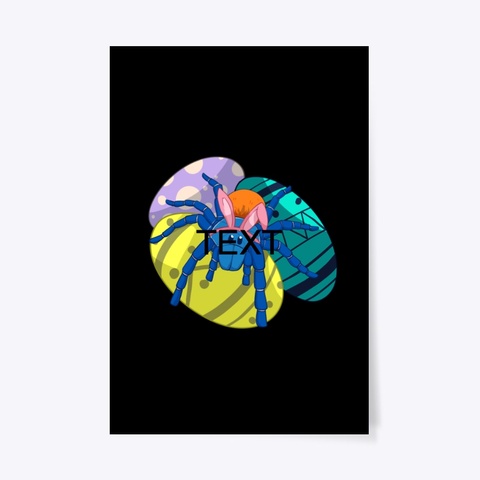 Easter Gbb Green Bottle Blue Tarantula  Black T-Shirt Front