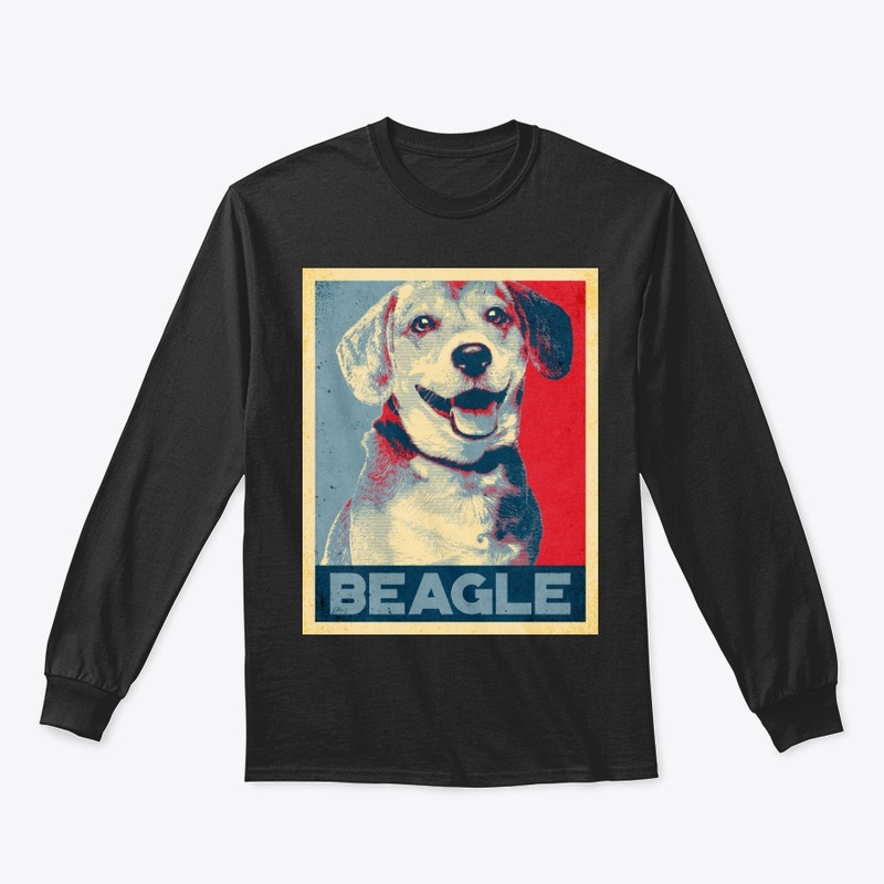 Cool Beagle Propaganda Poster Style