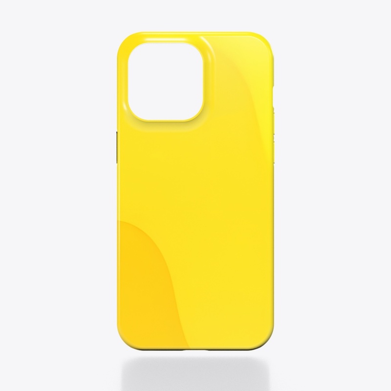 Yellow Wavy Phone Case