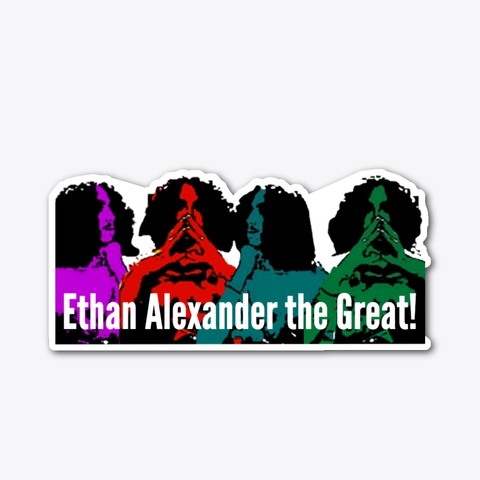 Ethan Alexander The Great   Sticker+Text Standard T-Shirt Front