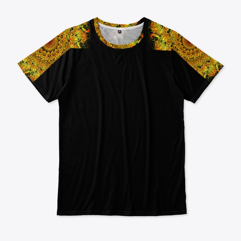 BLACK AND ORANGE MANDALA PUA413
