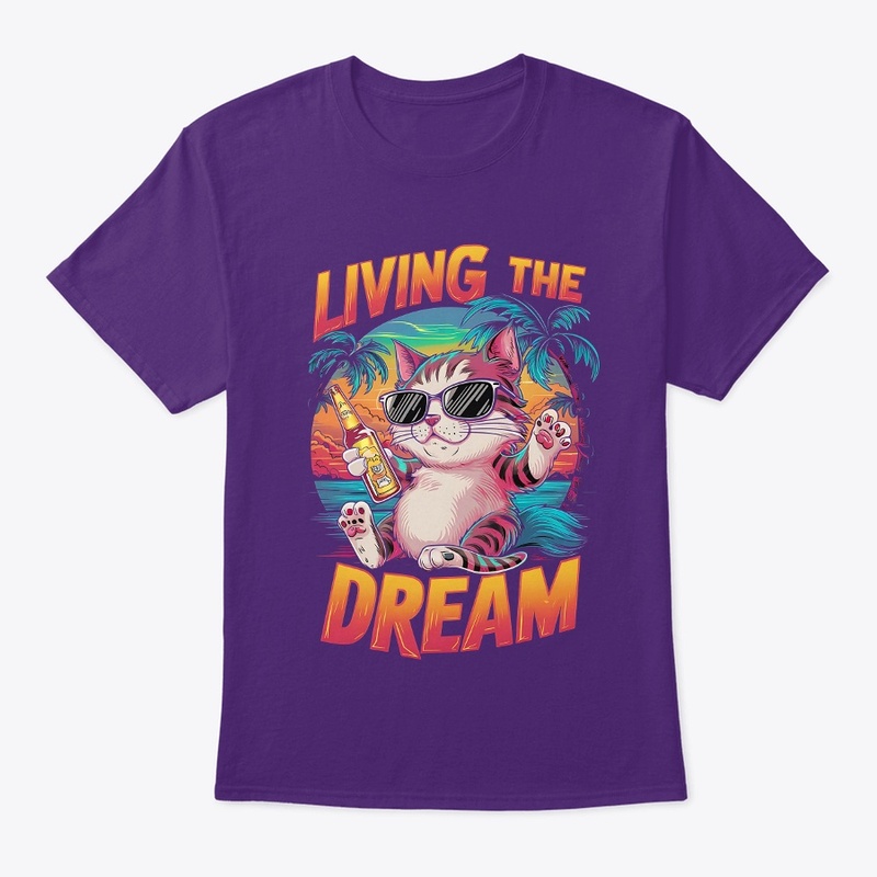 Cat Dream t-shirt design