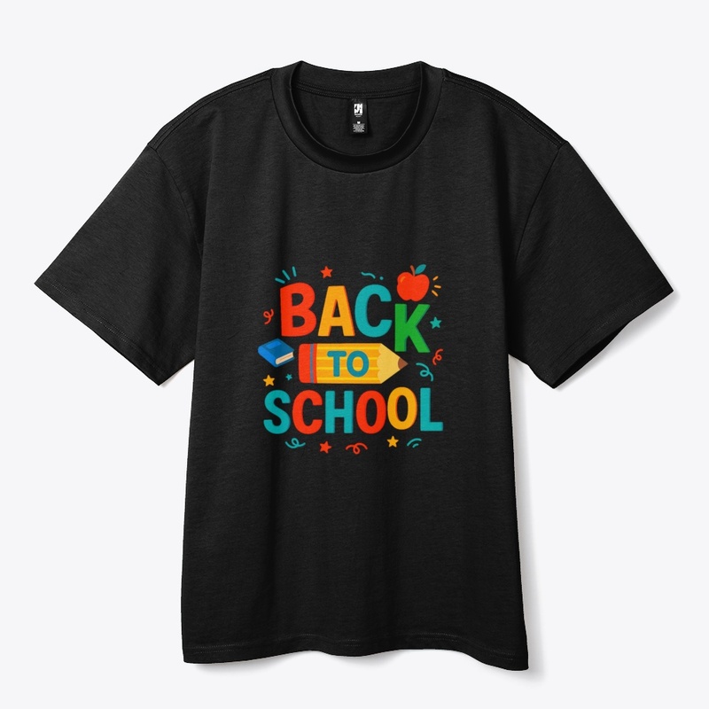 Back to School" Colorful Pencil & Apple 
