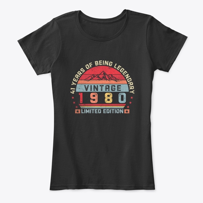 41 Years Old Retro 1980 Birthday Vintage