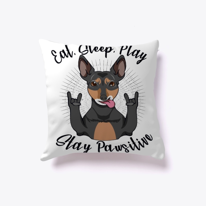 Eat. Sleep. Play.  Stay pawsitive