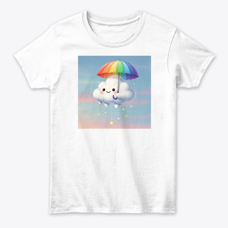 Cute Cloud &amp; Rainbow Umbrella