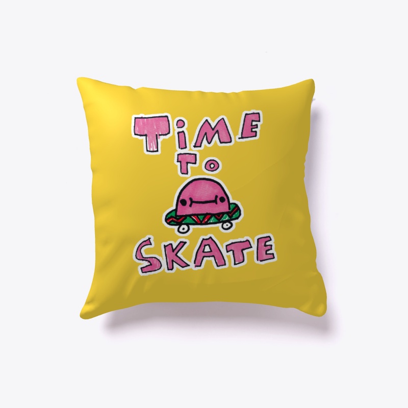Pinkerson "Time To Skate" Pillow