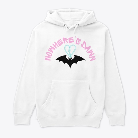 Nowhere's Dawn Hoodie White T-Shirt Front
