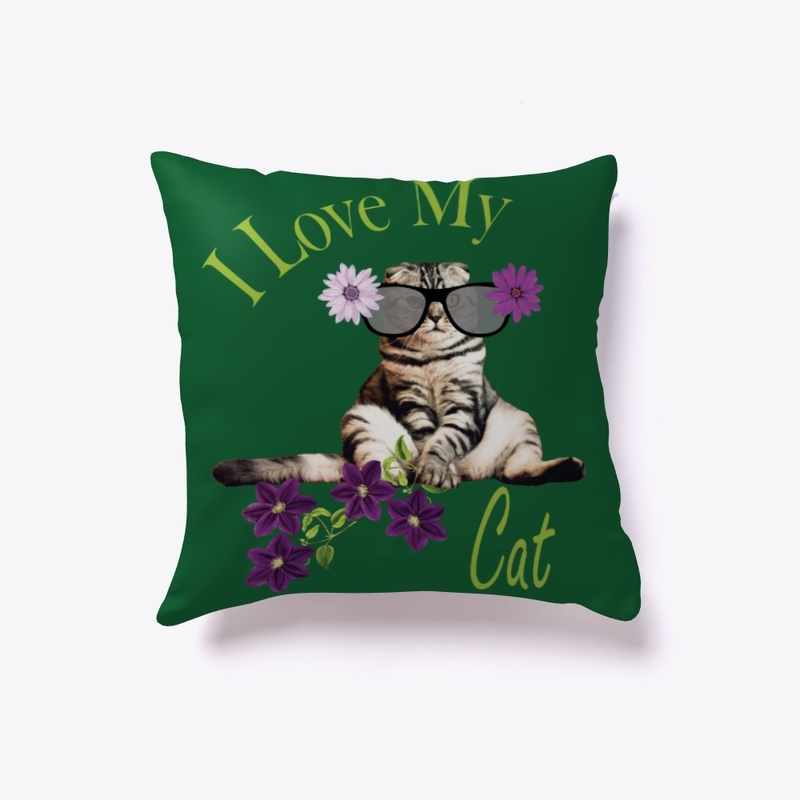 I love My Cat Floral Design