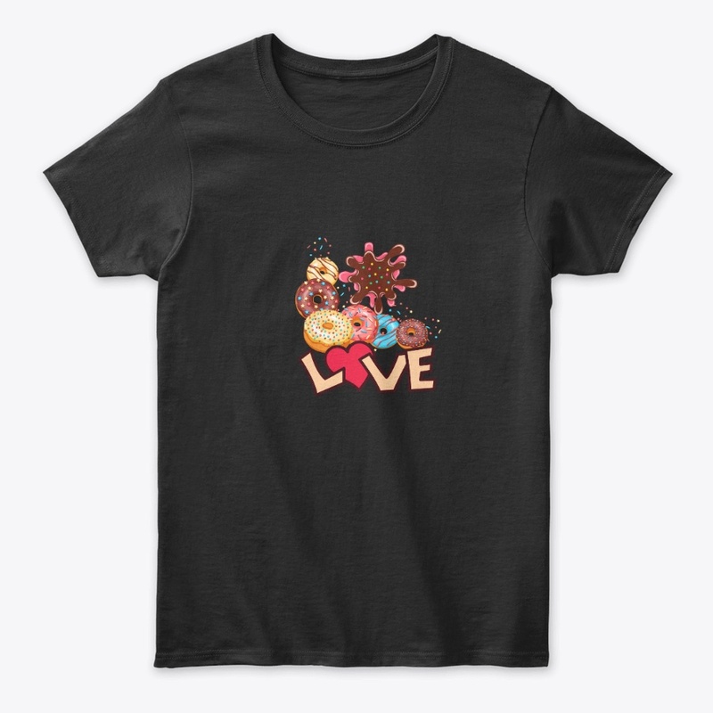 Sweet Love Donuts & Heart Art