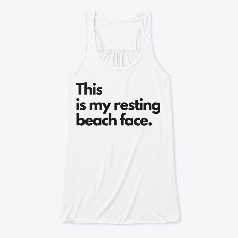 Resting Beach Face Woman's Apparel 