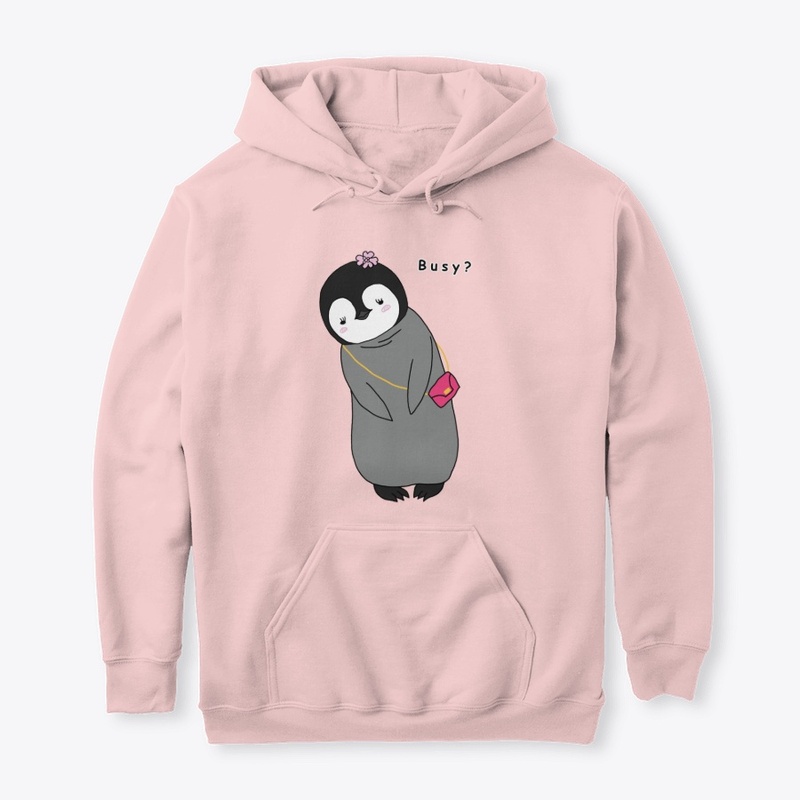 Busy? - Cute Baby Penguin Design