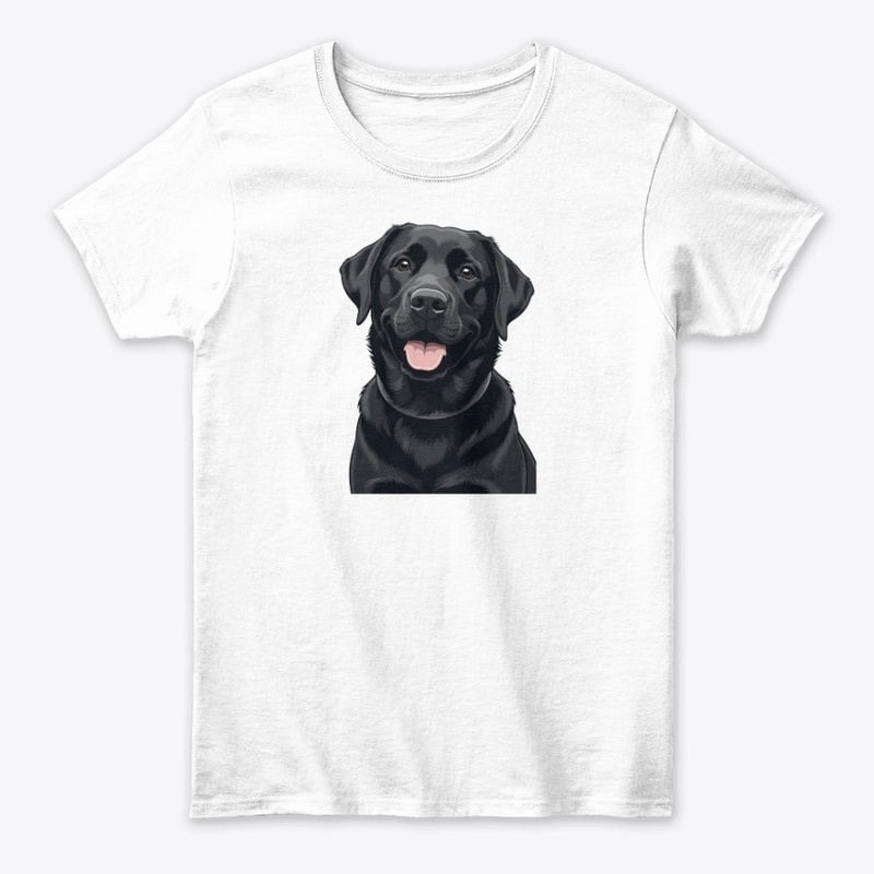 Happy Black Labrador Retriever