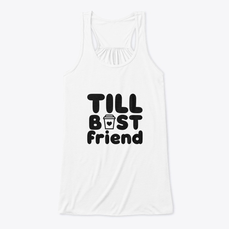 Tall Best Friend Coffee Cup Tee  Fun BFF