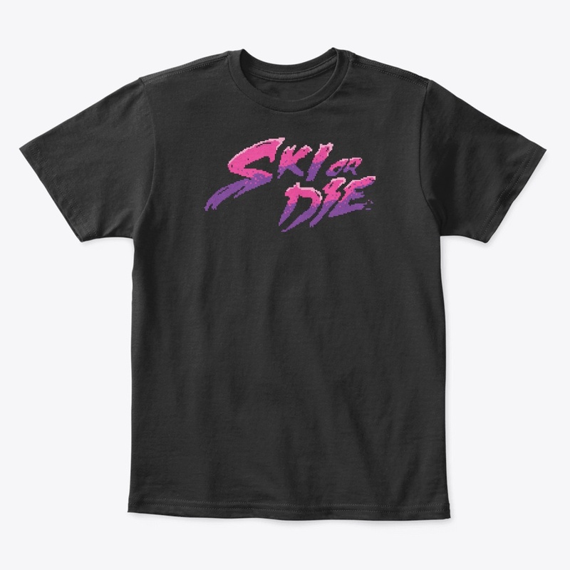 Candy Boy Ski or Die Pixel art Logo